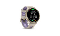 Garmin Forerunner 970 Titanium 47mm Αδιάβροχο Smartwatch με Παλμογράφο Soft Gold Titanium with French Gray and Translucent Indigo